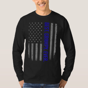 Mens Best Grampy Ever American Flag   For Father's T-Shirt