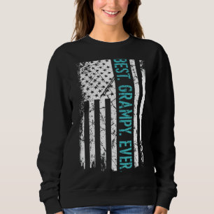 Mens Best Grampy Ever Us American Flag Father's Da Sweatshirt