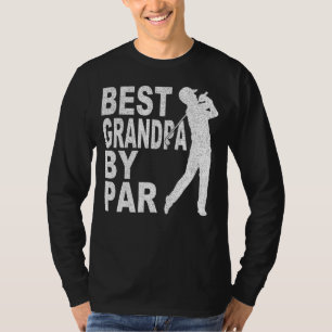 Mens Best Grandpa By Par  Disc Golf  For Men Fathe T-Shirt