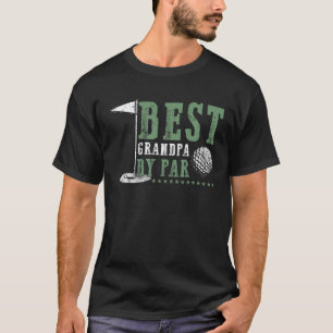 Mens Best Grandpa By Par Father's Day Golf Sports T-Shirt