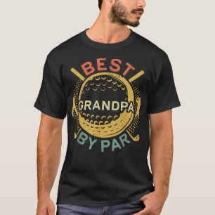 Mens Best Grandpa By Pargolf Lover Fathers Day 120 T-Shirt