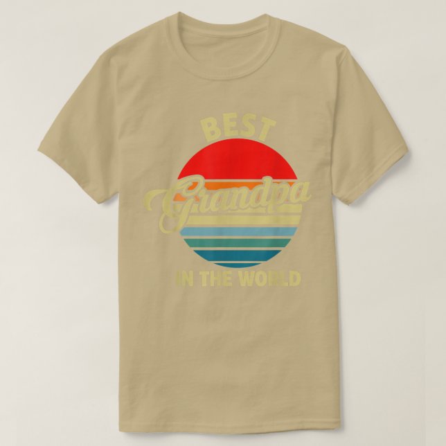 Mens Best grandpa in the world Family  T-Shirt (Design Front)