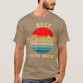 Mens Best grandpa in the world Family  T-Shirt