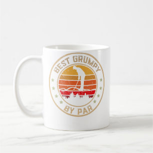 Mens Best Grumpy By Par Father'S Day Golf Golfing Coffee Mug