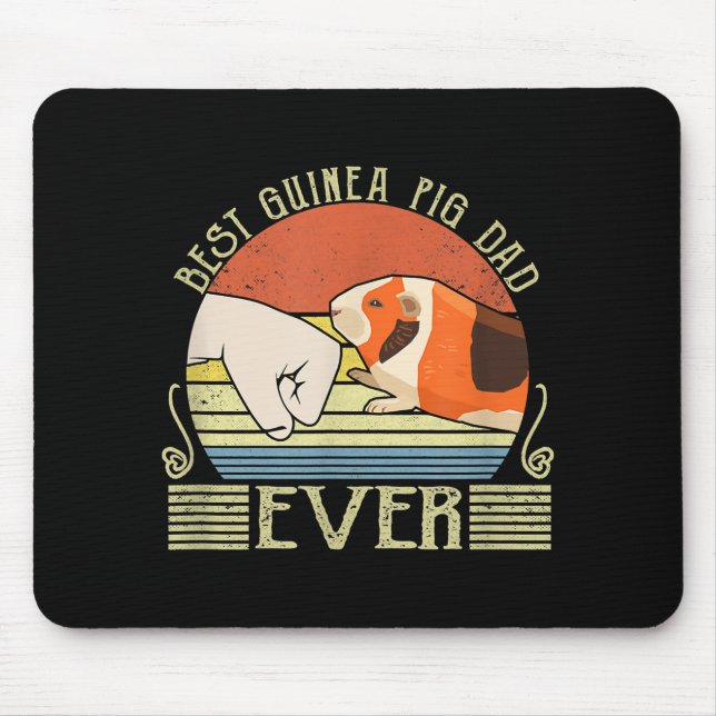 Mens Best Guinea Pig Dad Ever Mouse Pad (Front)
