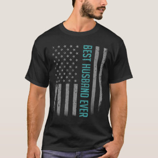 Mens Best Husband Ever American Flag Shirt Gifts F