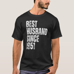 Mens Best Husband Since 1951 Vintage Wedding Anniv T-Shirt