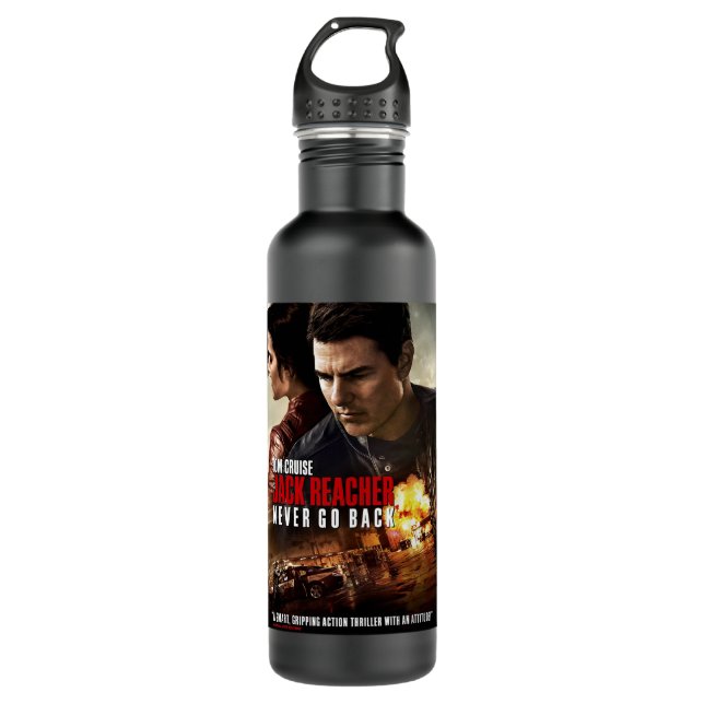 Mens Best Jack Reacher Tv Series Graphic Tees 710 Ml Water Bottle (Front)