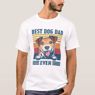 Mens Best Jack Russell Terrier Dad Ever Funny Dog T-Shirt