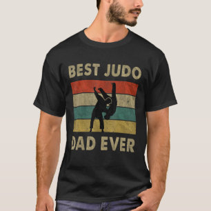 Mens Best Judo Dad Ever Vintage Judo Father's Day T-Shirt