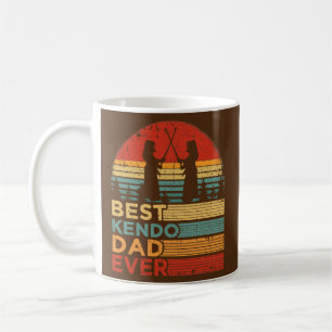Mens Best Kendo Dad Ever Funny Vintage Kendo Coffee Mug