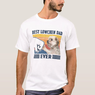 Mens Best Lowchen Dad Ever Funny Dog Lover Father' T-Shirt