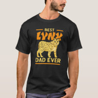 Mens Best Lynx Dad Ever Zookeeper Wildlife Animal
