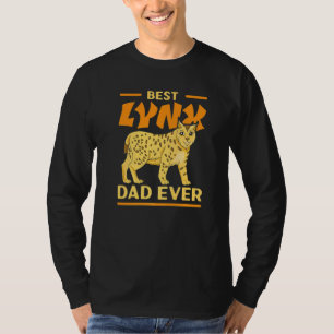 Mens Best Lynx Dad Ever Zookeeper Wildlife Animal T-Shirt