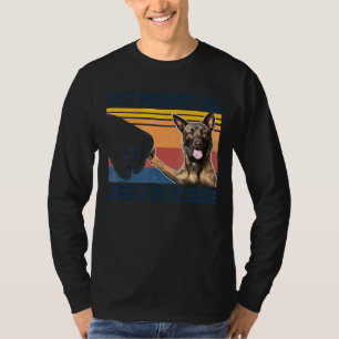 Mens Best Malinois Dad Ever Dog Father's Day T-Shirt