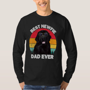 Mens Best Newfie Dad Ever Newfoundland Dog For M T-Shirt