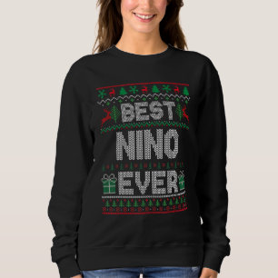 Mens Best Nino Ever Christmas Pajamas Matching Ugl Sweatshirt