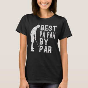 Mens Best Pa Paw By Par Father's Day Golf Vintag T-Shirt