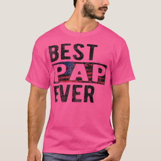 Mens Best Pap Ever Proud Pap Grandpa  T-Shirt
