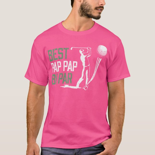 Mens Best Pap Pap By Par Father'S Day Gifts Golf L T-Shirt (Front)