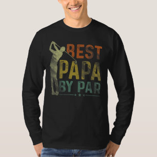 Mens Best Papa By Par  Golf  Grandpa Golfer Father T-Shirt