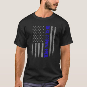 Mens Best Papaw Ever Us American Flag For Father T-Shirt