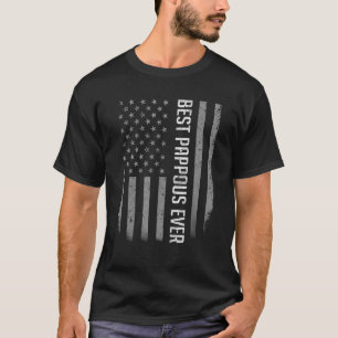 Mens Best Pappous Ever American Flag For Father' T-Shirt