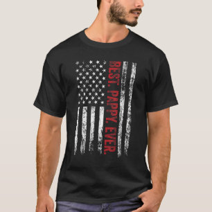Mens Best Pappy Ever American Us Flag Papa Father' T-Shirt