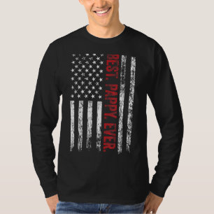 Mens Best Pappy Ever American Us Flag Papa Father' T-Shirt