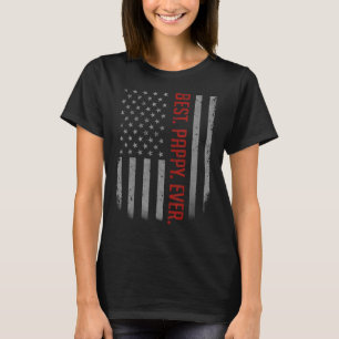 Mens Best Pappy Ever Us American Flag For Father T-Shirt