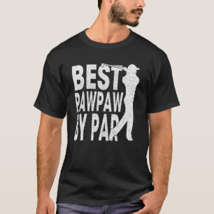 Mens Best Pawpaw By Par Vintage Pro Golfer  Father T-Shirt