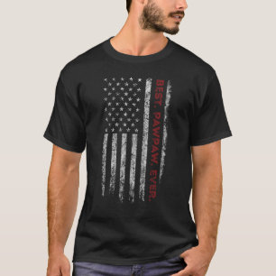 Mens Best Pawpaw Ever US American Flag For Father' T-Shirt
