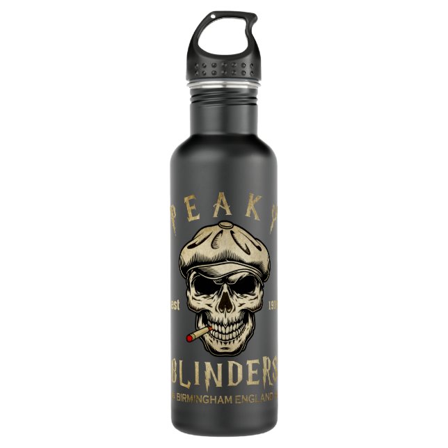 Mens Best Peaky Blinders Cute Gifts 710 Ml Water Bottle (Front)