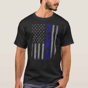 Mens Best Pepaw Ever Us American Flag   For Father T-Shirt