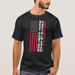 Mens Best Pontoon Captain ever Pontoon T-Shirt