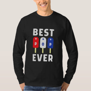 Mens Best Pop Ever Dad Fathers Day From Wife Daugh T-Shirt