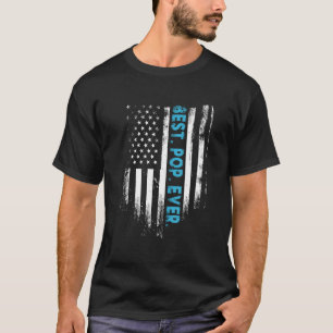 Mens Best Pop Ever US Flag Dad 1 T-Shirt