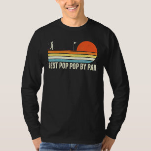 Mens Best Pop Pop By Par Fathers Day Golf Tee