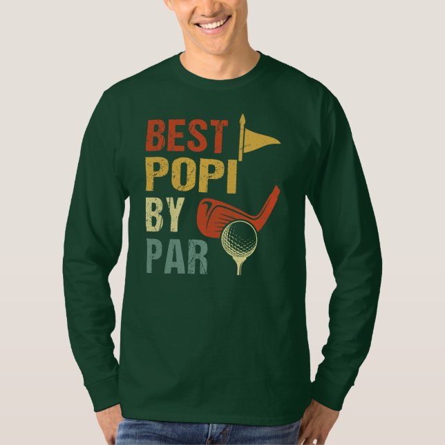 Mens Best POPI by Par Golf  T-Shirt (Front)