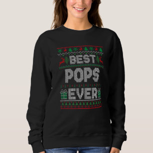 Mens Best Pops Ever Christmas Pajamas Matching Ugl Sweatshirt
