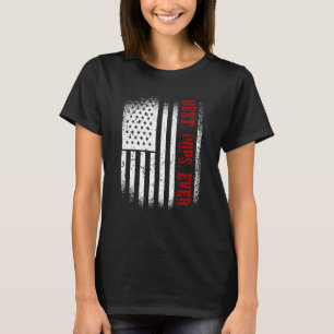 Mens Best Pops Ever US Flag Dad 1 T-Shirt