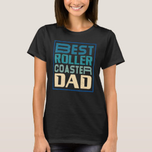 Mens Best Roller Coaster Dad Rollercoaster Amuseme T-Shirt