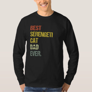 Mens Best Serengeti Cat Dad  Cat T-Shirt