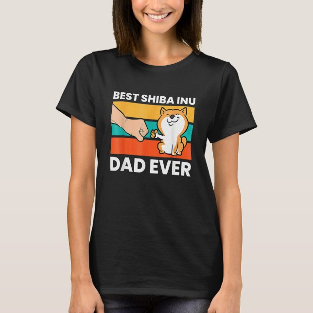 Mens Best Shiba Inu Dad Ever  Shiba Inu Owner T-Shirt (Front)
