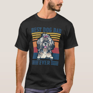 Mens Best Shih Tzu Dad Ever Dog Dad Father's Day T-Shirt