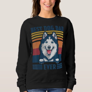 Mens Best Siberian Husky Dad Ever  Dog Dad Father' Sweatshirt