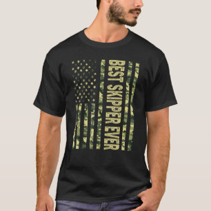 Mens Best Skipper Ever Us American Flag Grandpa F T-Shirt
