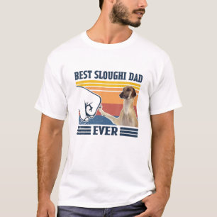 Mens Best Sloughi Dad Ever Funny Dog Lover Father' T-Shirt