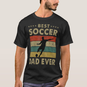 Mens Best Soccer Dad Ever Vintage Soccer Father's T-Shirt