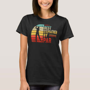 Mens Best Stepfather By Par Golf  Sports Fathers D T-Shirt